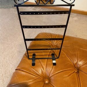 New Black Metal Earring  Stand Holder